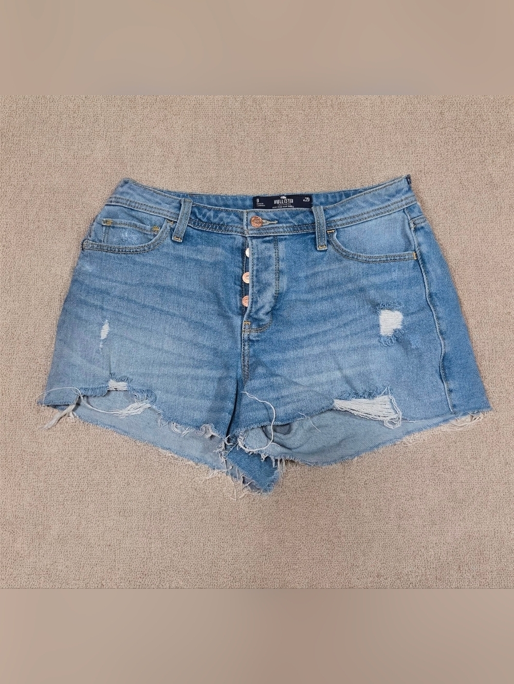 Hollister High-rise Mom distressed Shorts 9 29